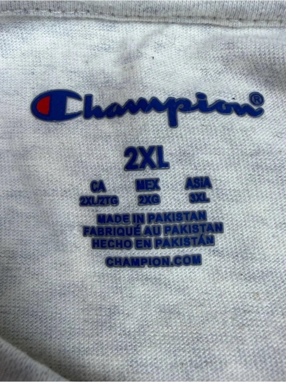 Champion Light Gray UConn Huskies Graphic Tee - Picture 2 of 4